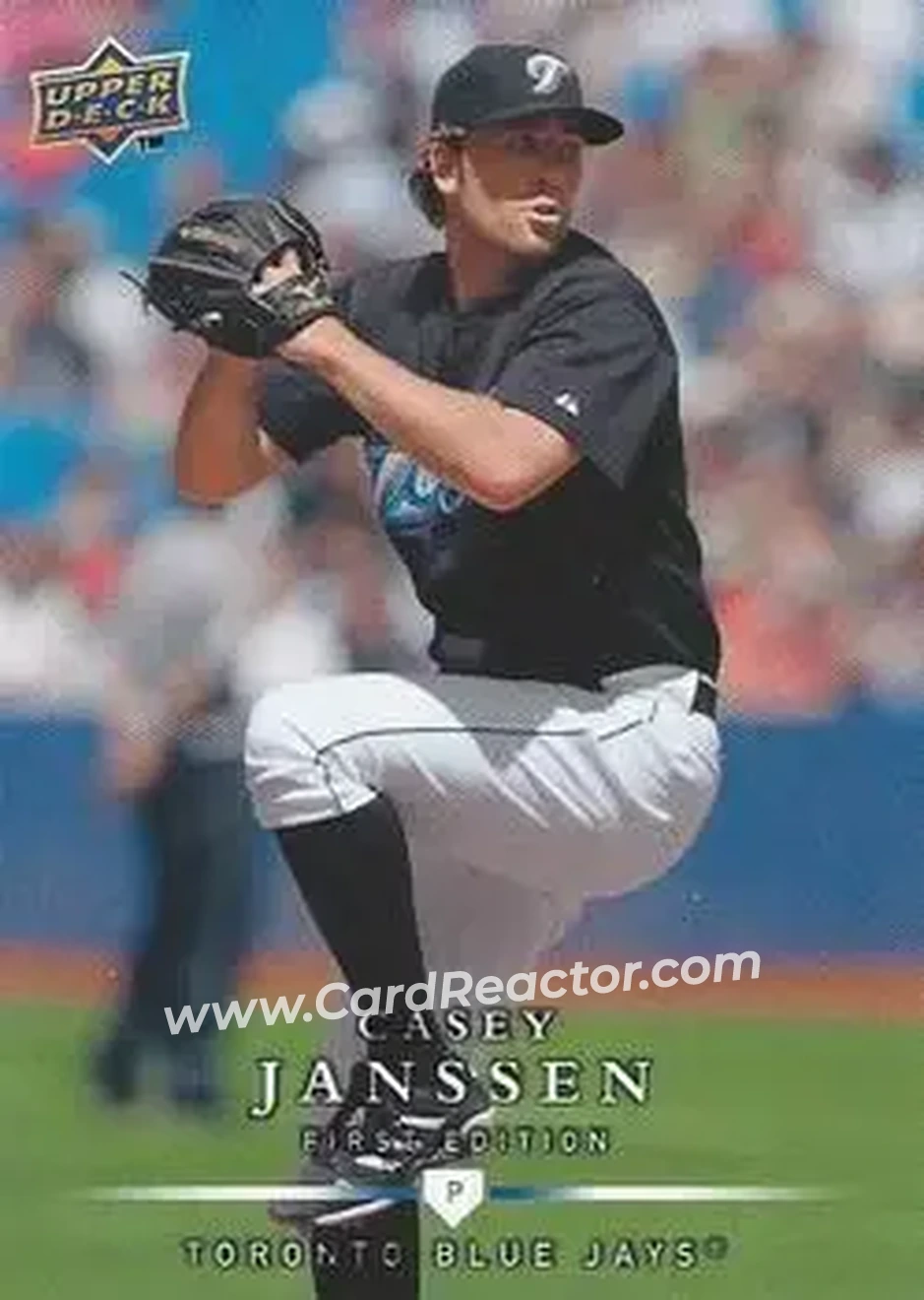 2008 Upper Deck First Edition #28 - Casey Janssen - Toronto Blue Jays - Front