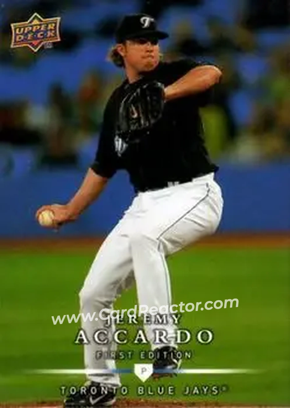 2008 Upper Deck First Edition #29 - Jeremy Accardo - Toronto Blue Jays