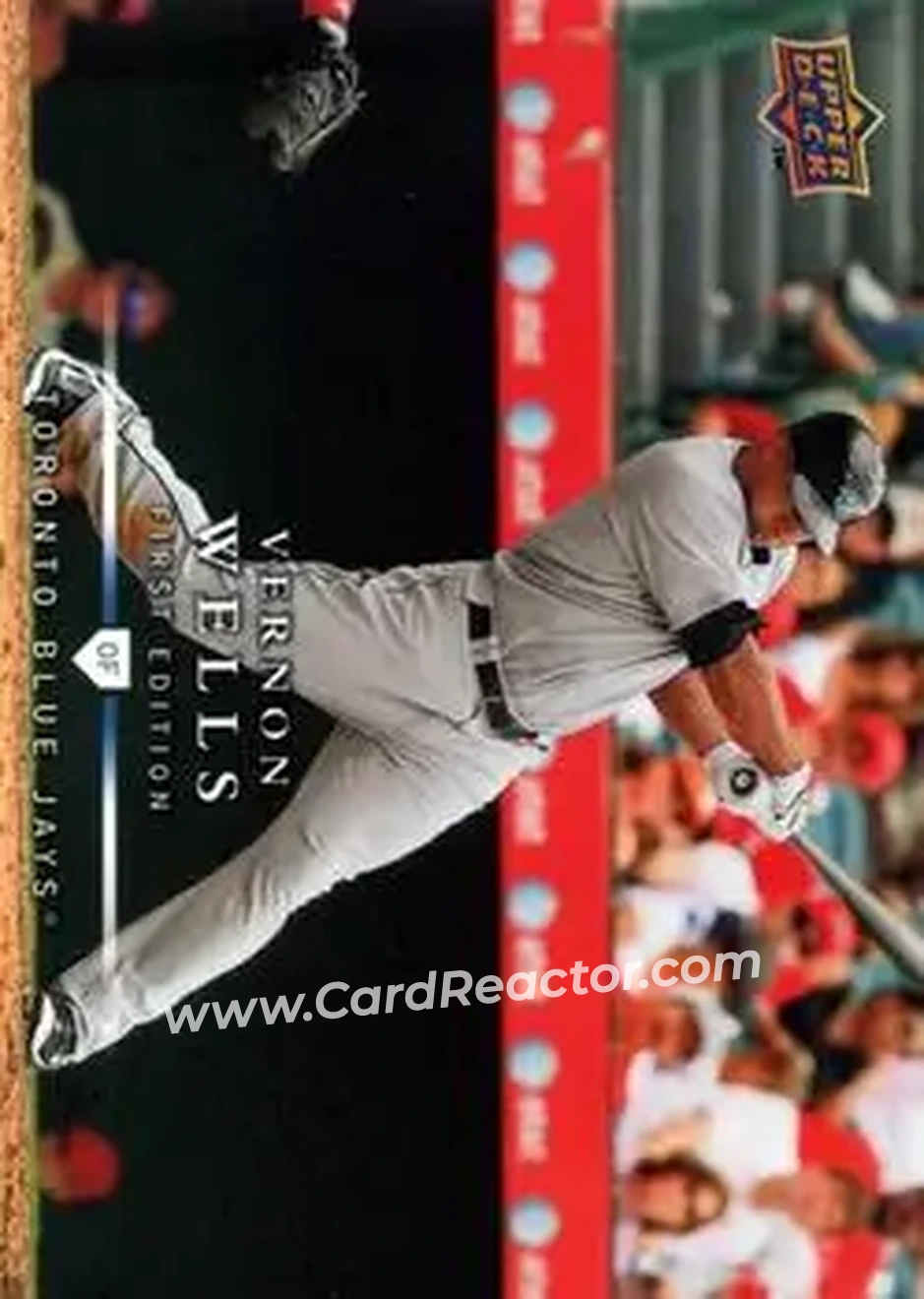 2008 Upper Deck First Edition #33 - Vernon Wells - Toronto Blue Jays - Front 2008 Upper Deck First Edition #33 - Vernon Wells - Toronto Blue Jays - Front