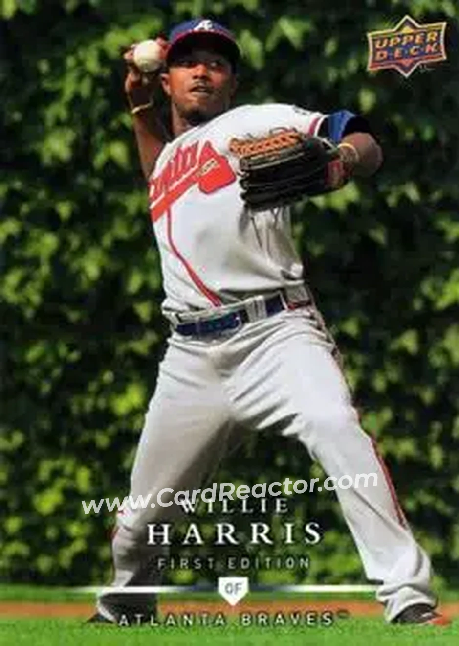 2008 Upper Deck First Edition #40 - Willie Harris - Atlanta Braves - Front 2008 Upper Deck First Edition #40 - Willie Harris - Atlanta Braves - Front
