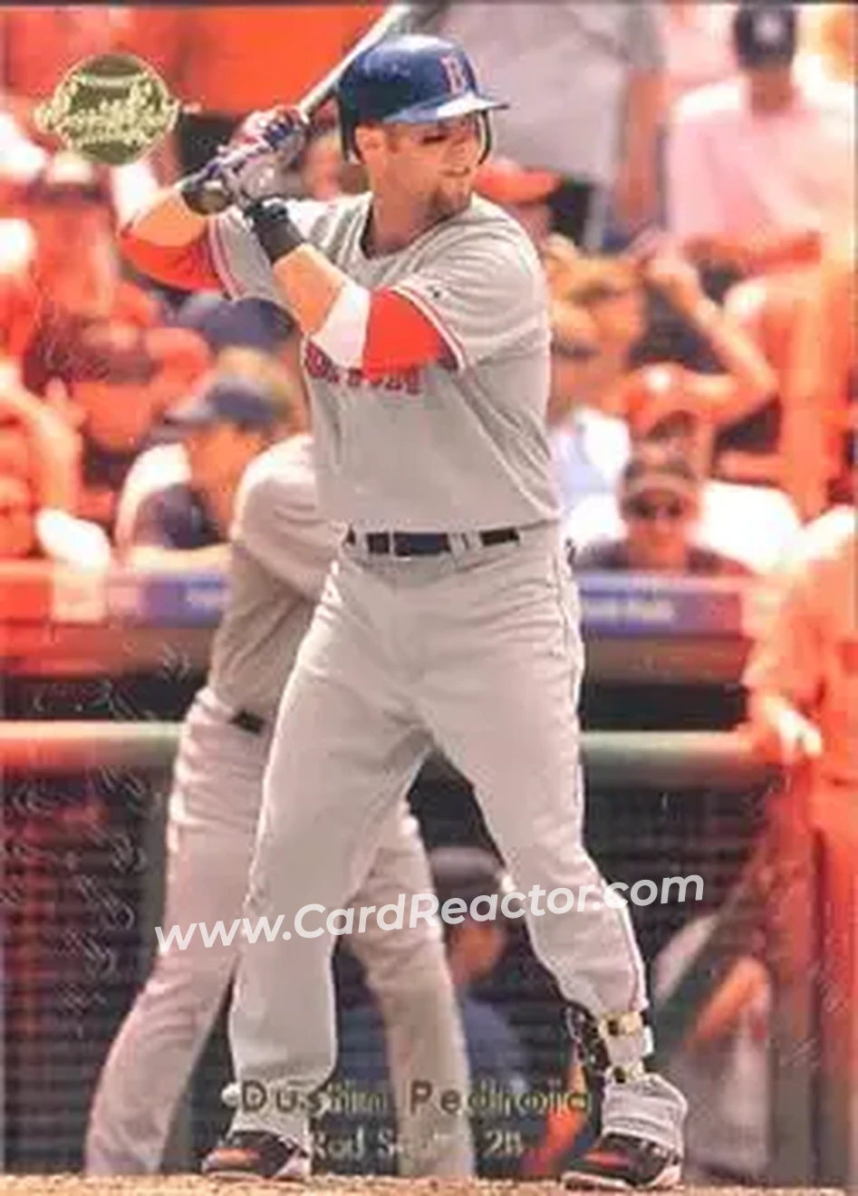 2008 Upper Deck Sweet Spot #36 - Dustin Pedroia - Boston Red Sox - Front 2008 Upper Deck Sweet Spot #36 - Dustin Pedroia - Boston Red Sox - Front