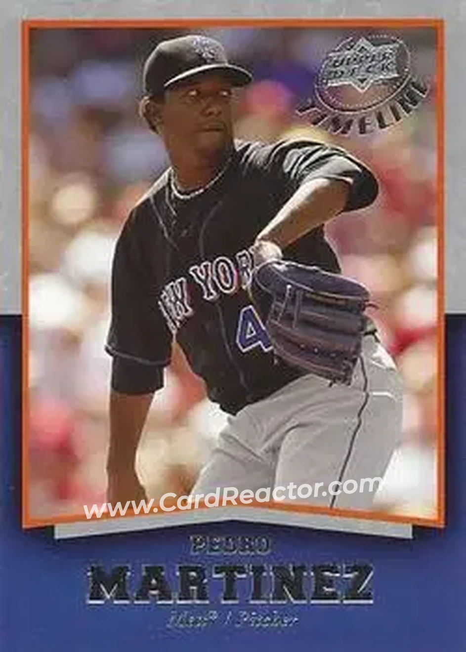 2008 Upper Deck Timeline #4 - Pedro Martinez - New York Mets - Front 2008 Upper Deck Timeline #4 - Pedro Martinez - New York Mets - Front