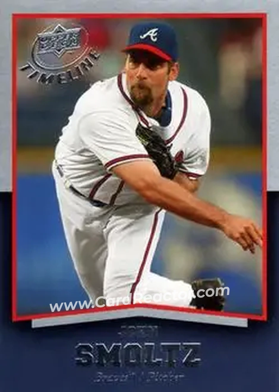 2008 Upper Deck Timeline #7 - John Smoltz - Atlanta Braves - Front