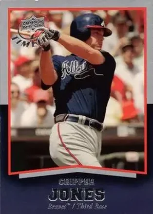 2008 Upper Deck Timeline #8 - Chipper Jones - Atlanta Braves
