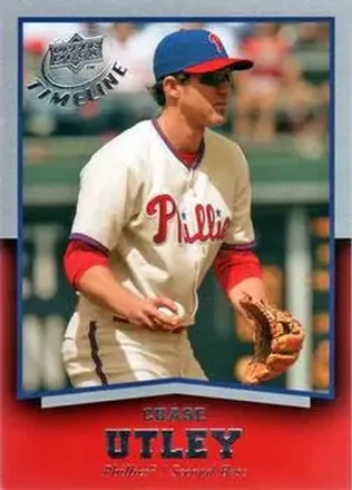 2008 Upper Deck Timeline #10 - Chase Utley - Philadelphia Phillies