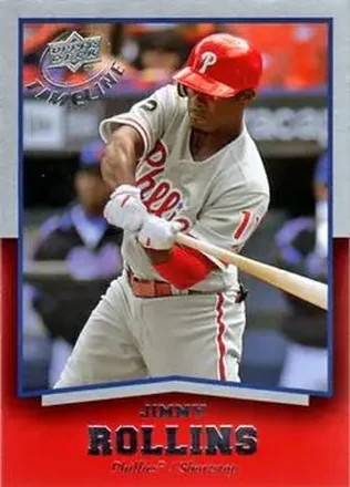2008 Upper Deck Timeline #12 - Jimmy Rollins - Philadelphia Phillies