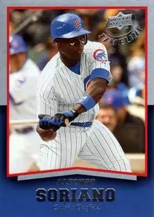 2008 Upper Deck Timeline #13 - Alfonso Soriano - Chicago Cubs