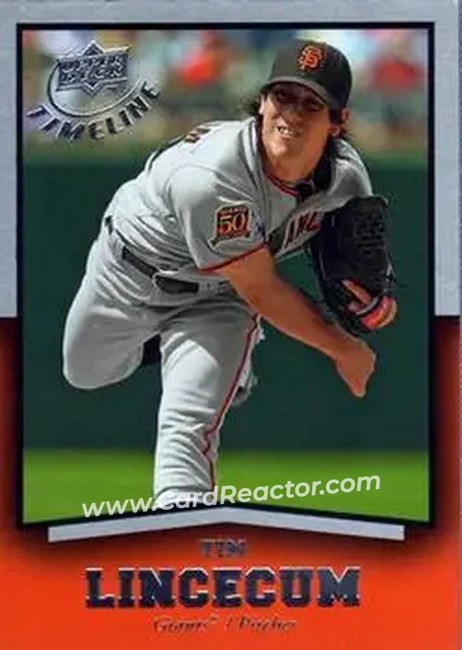 2008 Upper Deck Timeline #21 - Tim Lincecum - San Francisco Giants - Front