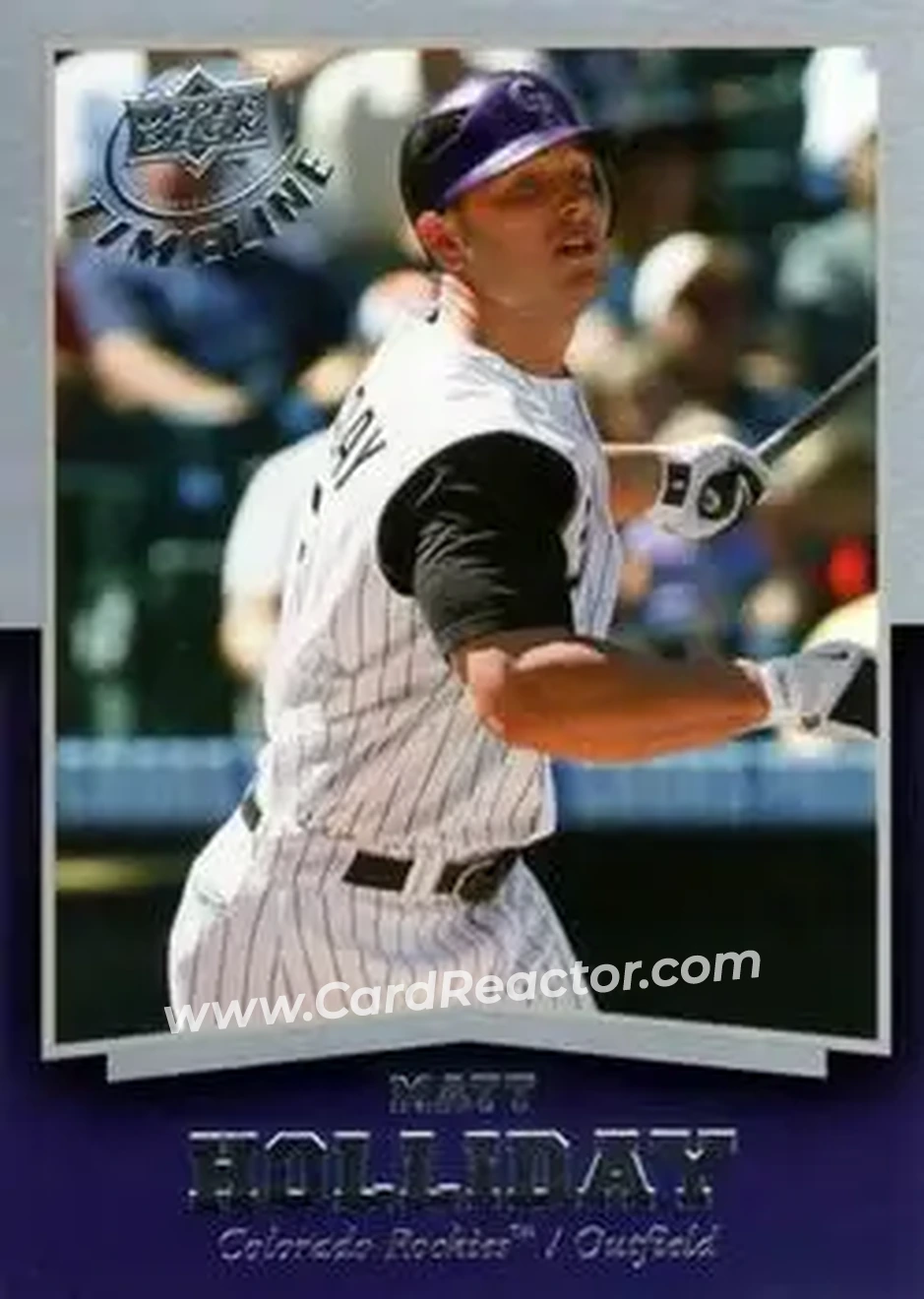 2008 Upper Deck Timeline #24 - Matt Holliday - Colorado Rockies - Front