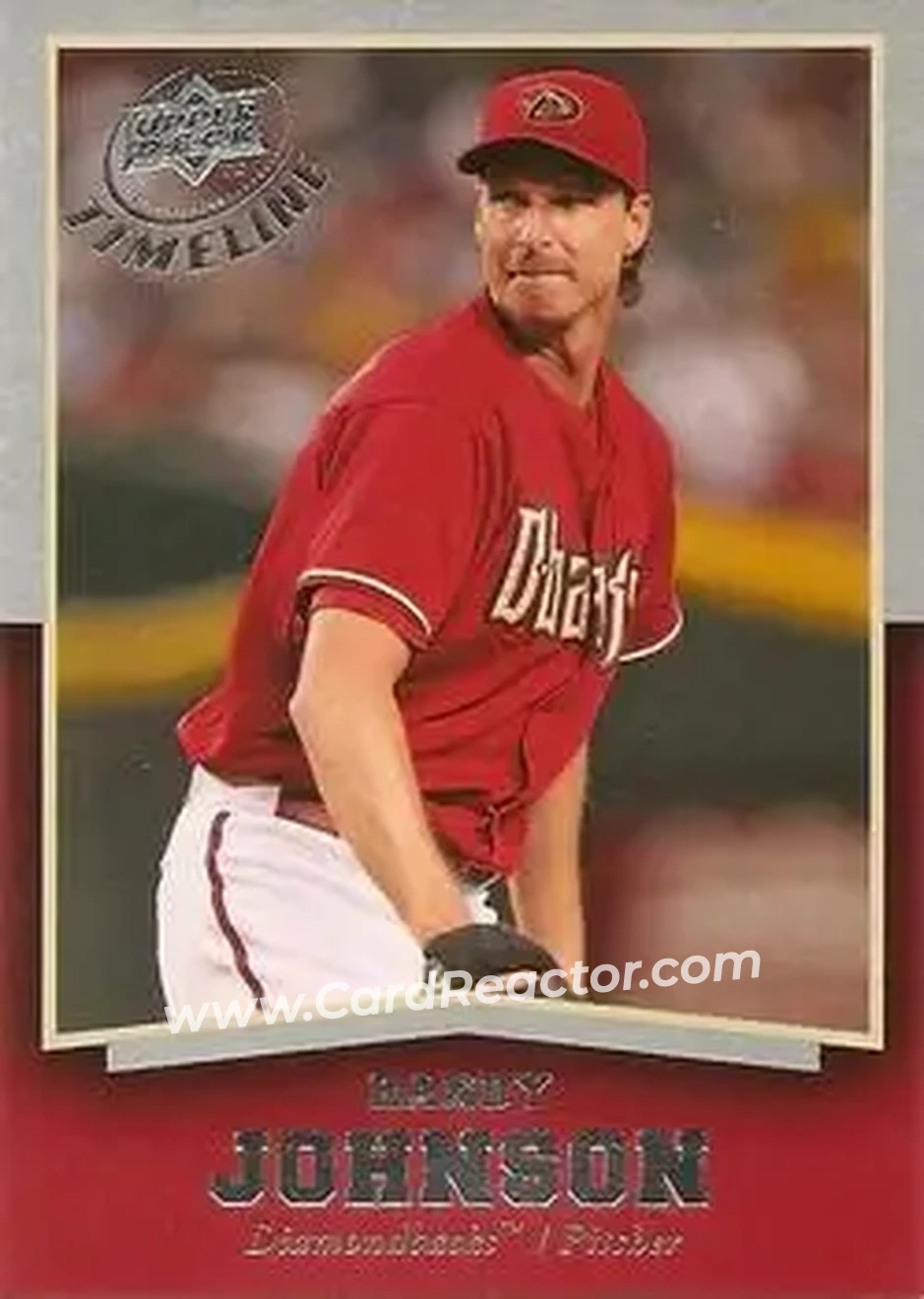 2008 Upper Deck Timeline #26 - Randy Johnson - Arizona Diamondbacks - Front 2008 Upper Deck Timeline #26 - Randy Johnson - Arizona Diamondbacks - Front
