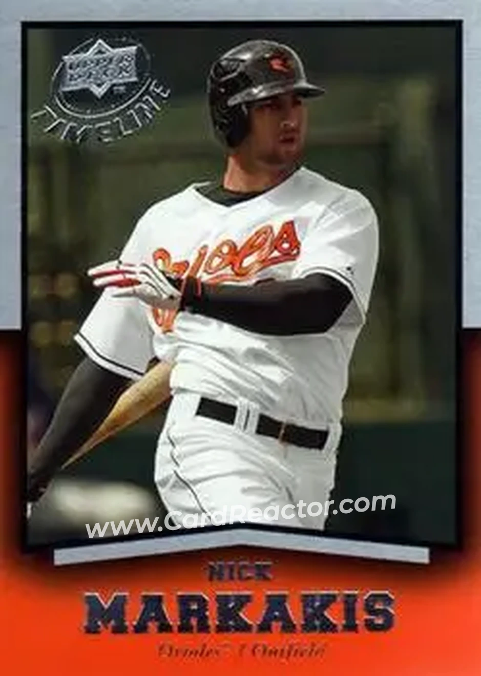 2008 Upper Deck Timeline #34 - Nick Markakis - Baltimore Orioles - Front