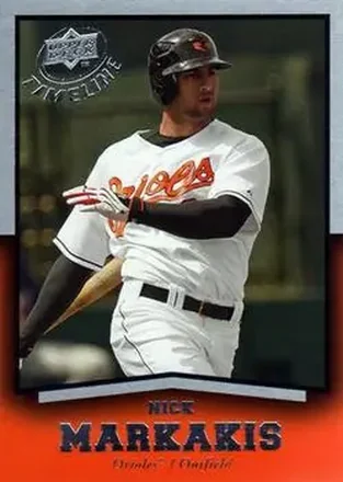 2008 Upper Deck Timeline #34 - Nick Markakis - Baltimore Orioles