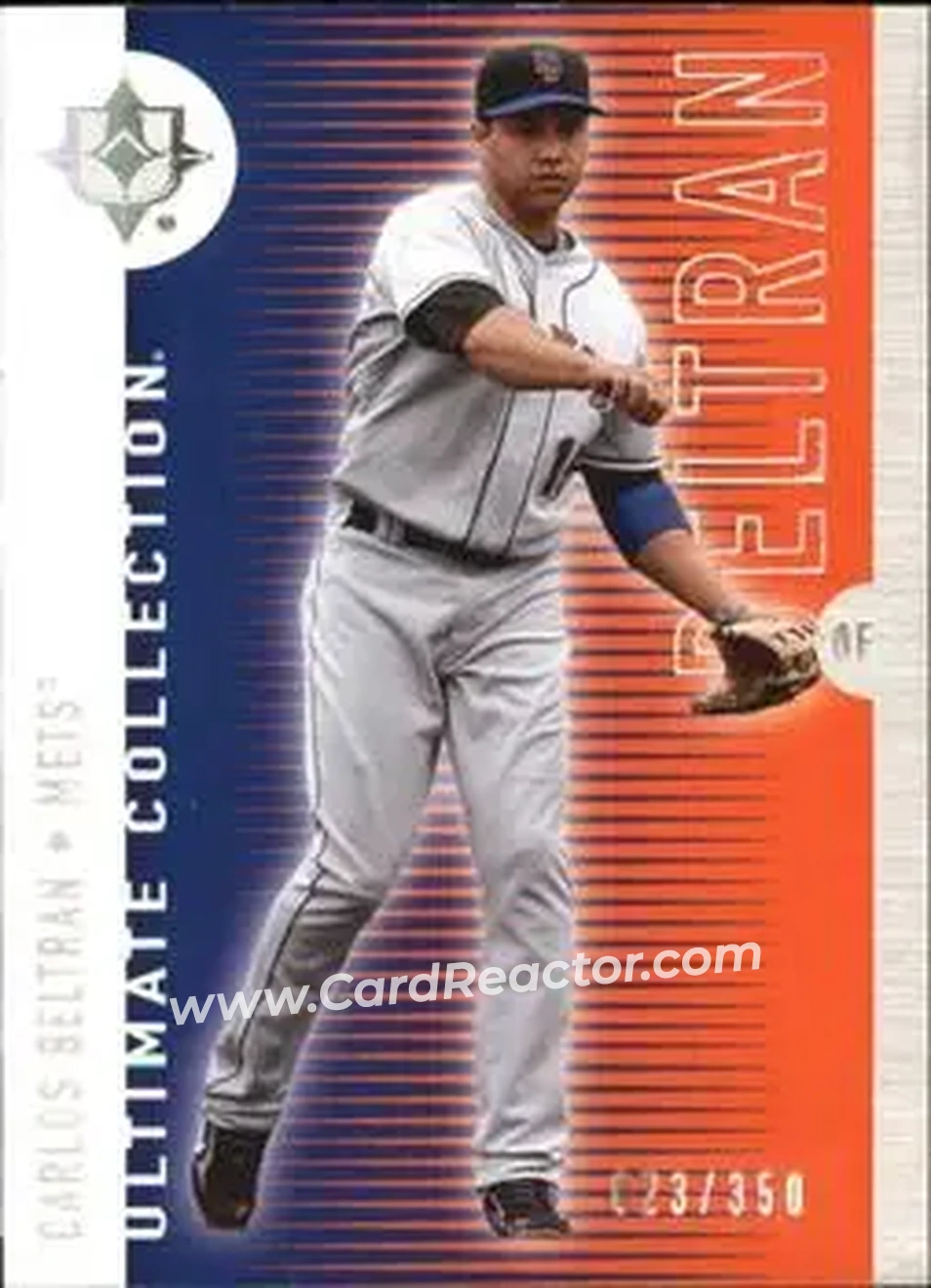 2008 Upper Deck Ultimate Collection #3 - Carlos Beltran - New York Mets - Front 2008 Upper Deck Ultimate Collection #3 - Carlos Beltran - New York Mets - Front