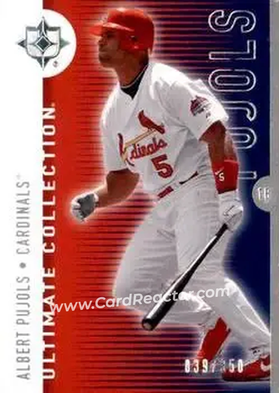 2008 Upper Deck Ultimate Collection #20 - Albert Pujols - St. Louis Cardinals - Front
