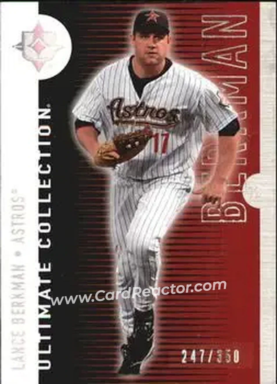 2008 Upper Deck Ultimate Collection #24 - Lance Berkman - Houston Astros - Front