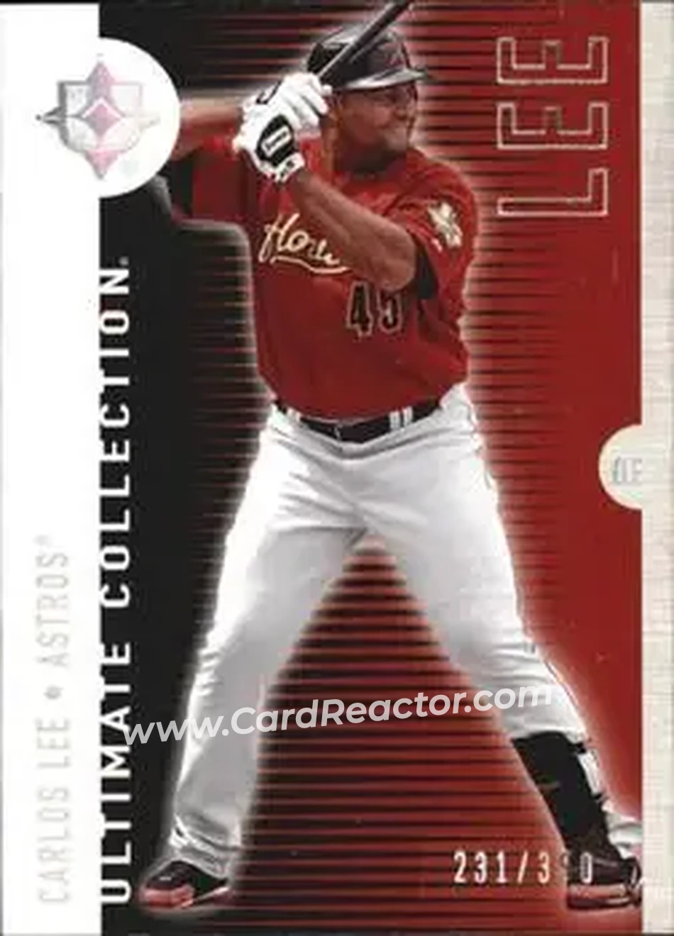2008 Upper Deck Ultimate Collection #25 - Carlos Lee - Houston Astros - Front 2008 Upper Deck Ultimate Collection #25 - Carlos Lee - Houston Astros - Front