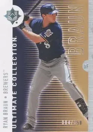 2008 Upper Deck Ultimate Collection #28 - Ryan Braun - Milwaukee Brewers