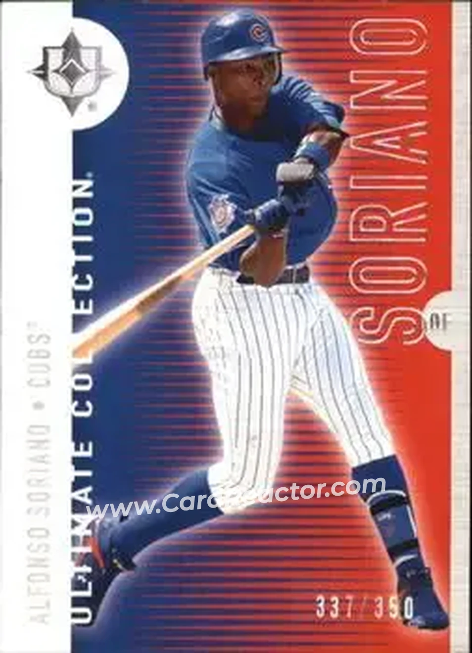 2008 Upper Deck Ultimate Collection #30 - Alfonso Soriano - Chicago Cubs - Front