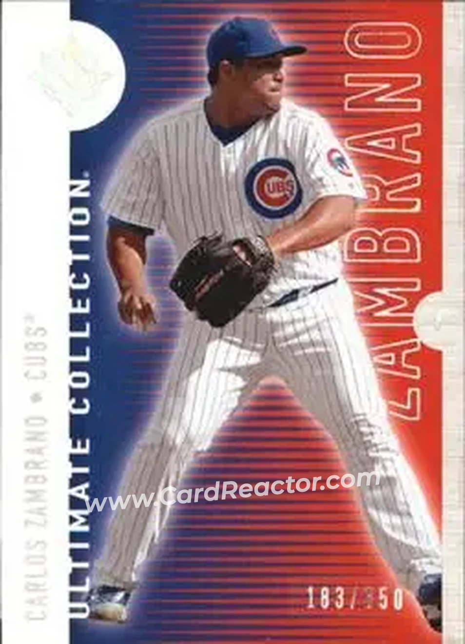 2008 Upper Deck Ultimate Collection #32 - Carlos Zambrano - Chicago Cubs - Front