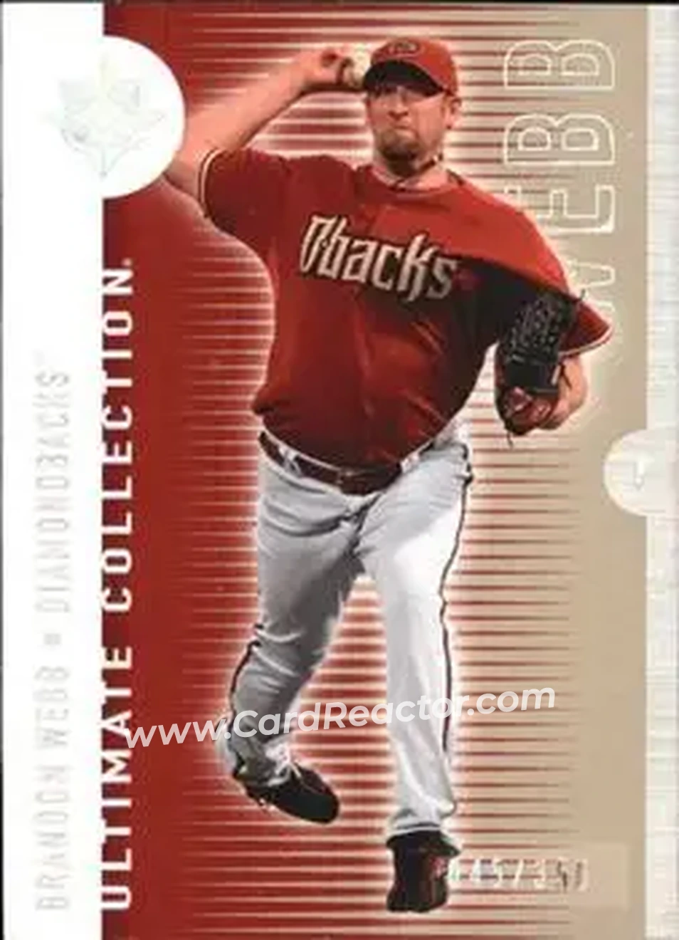 2008 Upper Deck Ultimate Collection #37 - Brandon Webb - Arizona Diamondbacks - Front 2008 Upper Deck Ultimate Collection #37 - Brandon Webb - Arizona Diamondbacks - Front