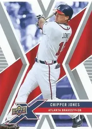 2008 Upper Deck X #7 - Chipper Jones - Atlanta Braves
