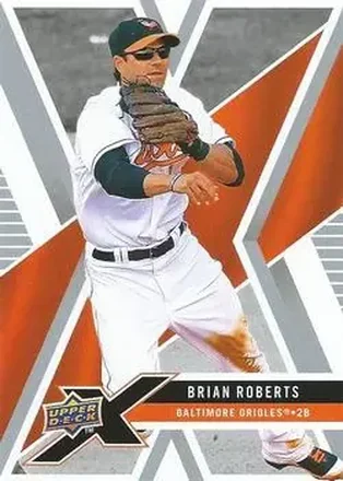 2008 Upper Deck X #9 - Brian Roberts - Baltimore Orioles
