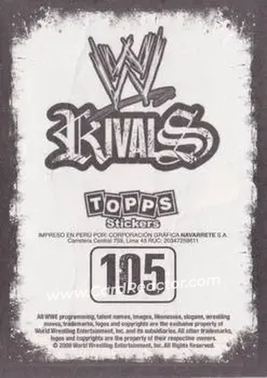 2009 Topps WWE Rivals Spanish #105 - Shawn Michaels - Back 2009 Topps WWE Rivals Spanish #105 - Shawn Michaels - Back