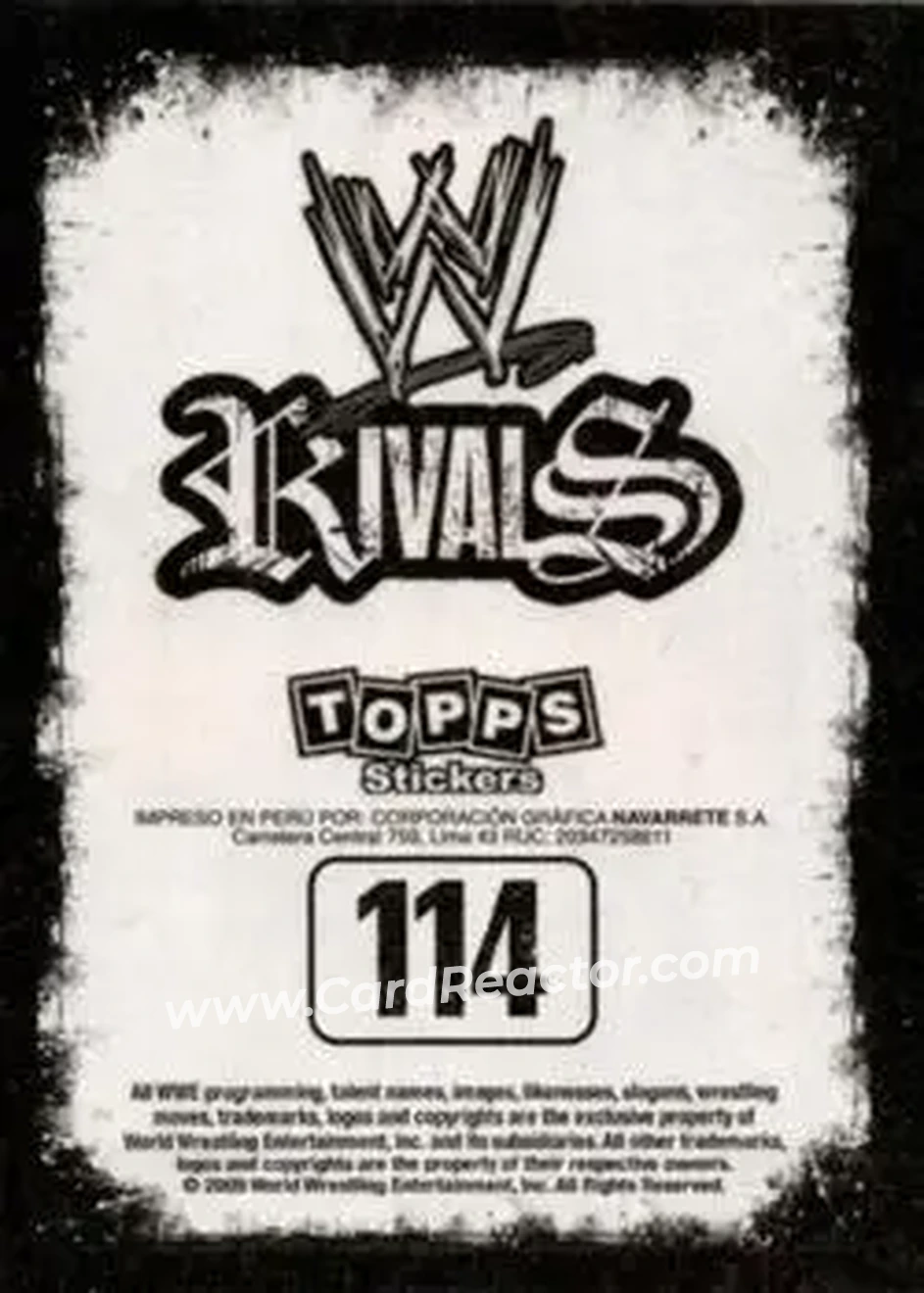 2009 Topps WWE Rivals Spanish #114 - Big Show - Back