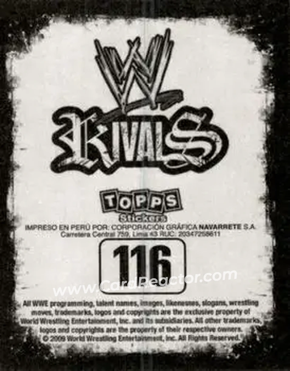 2009 Topps WWE Rivals Spanish #116 - Big Show - Back