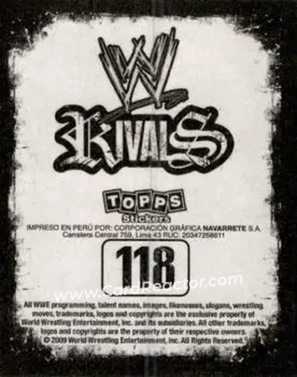 2009 Topps WWE Rivals Spanish #118 - Big Show - Back
