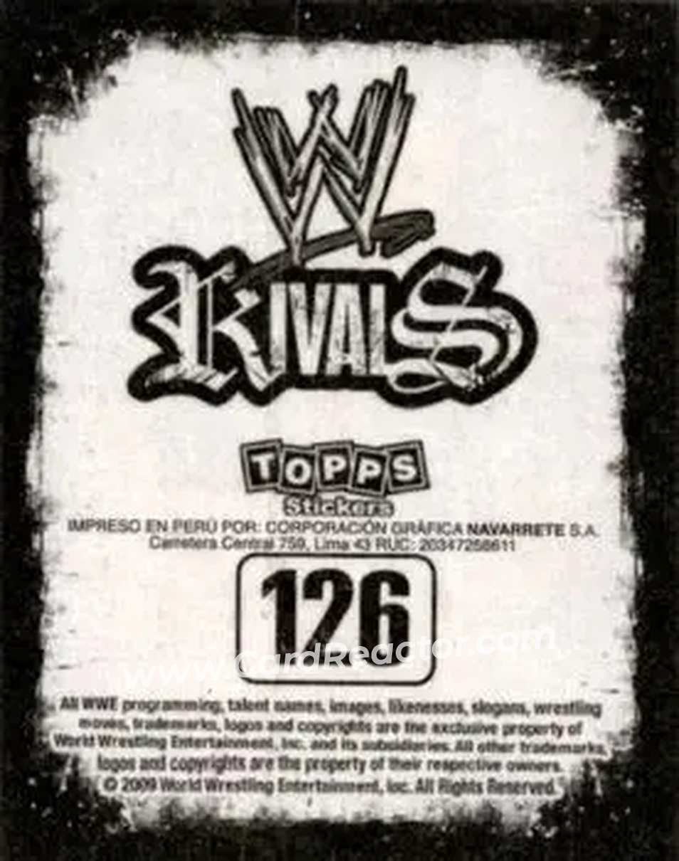 2009 Topps WWE Rivals Spanish #126 - Maria Kanellis - Back