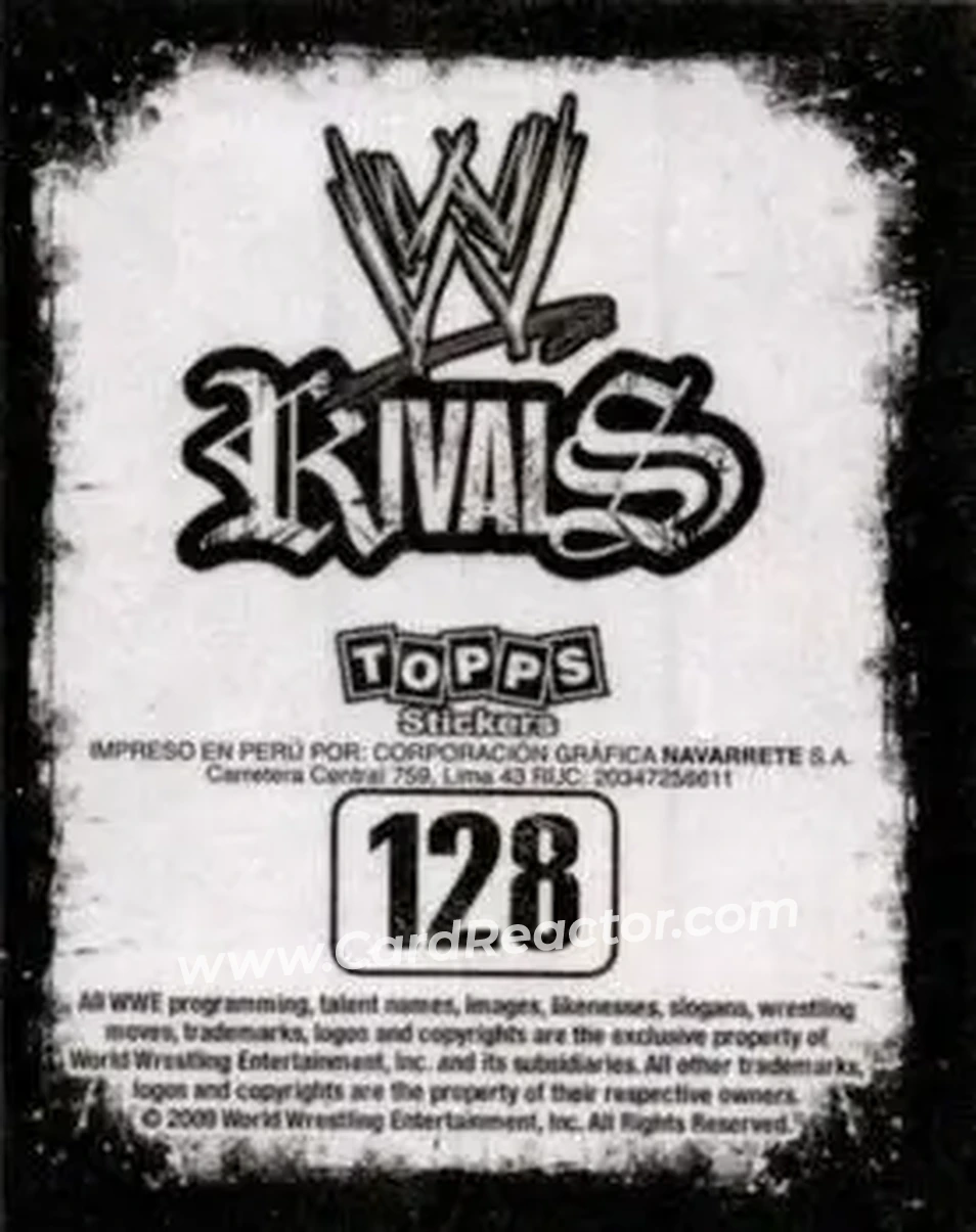 2009 Topps WWE Rivals Spanish #128 - Candice Michelle - Back