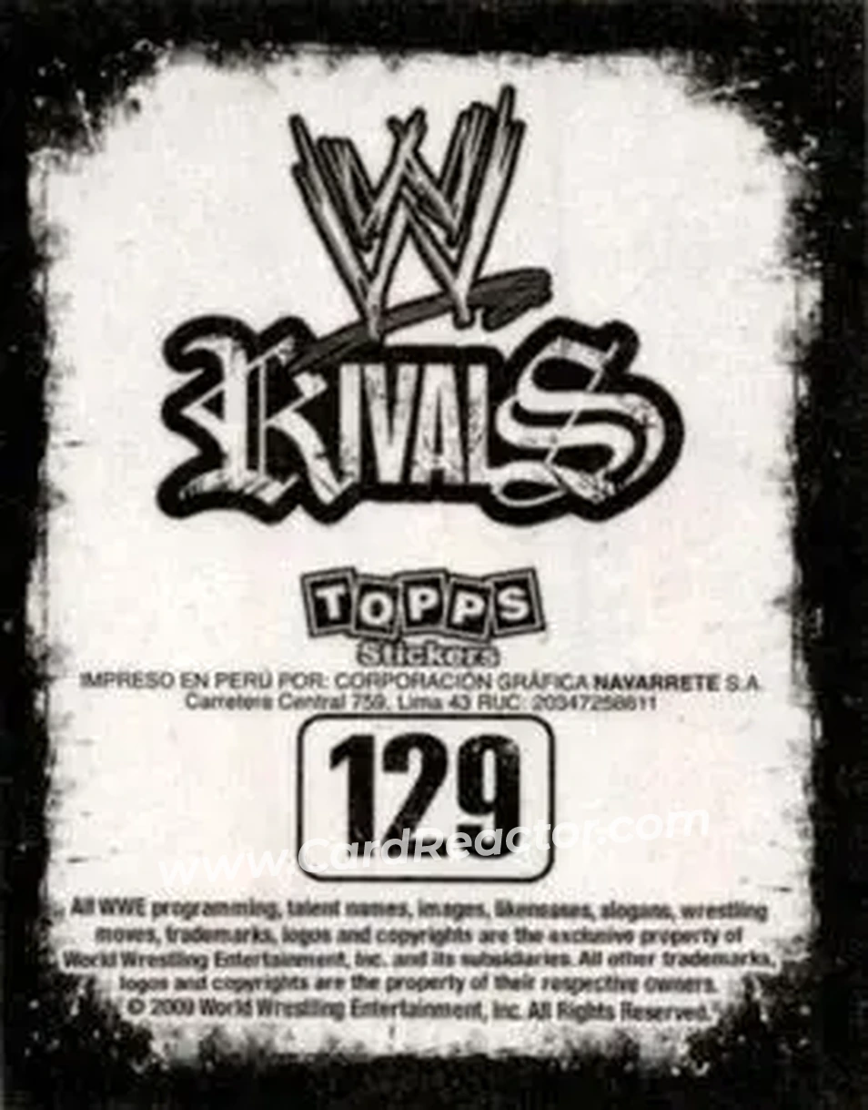 2009 Topps WWE Rivals Spanish #129 - Melina - Back