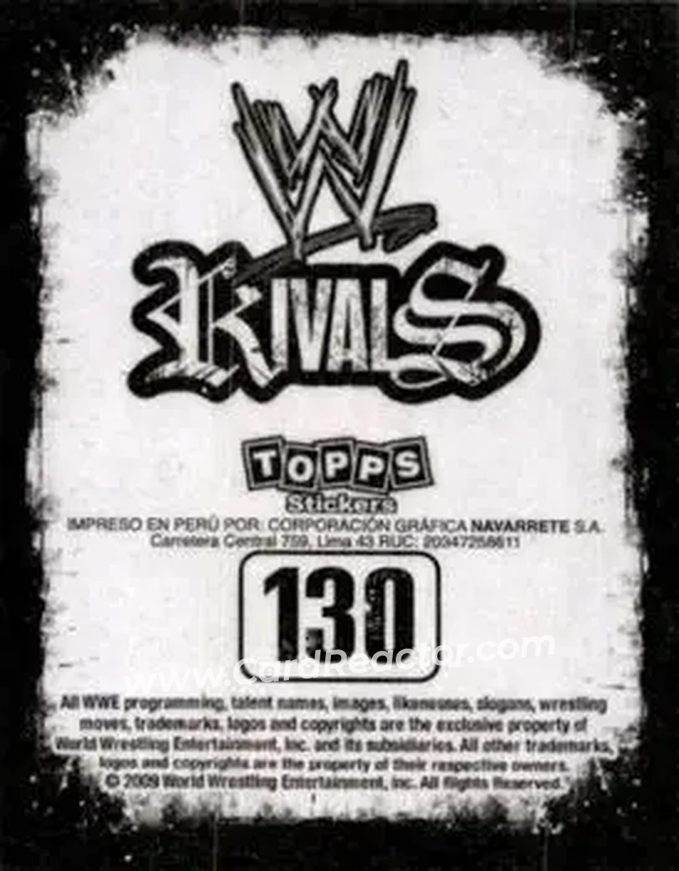 2009 Topps WWE Rivals Spanish #130 - Mickie James - Back