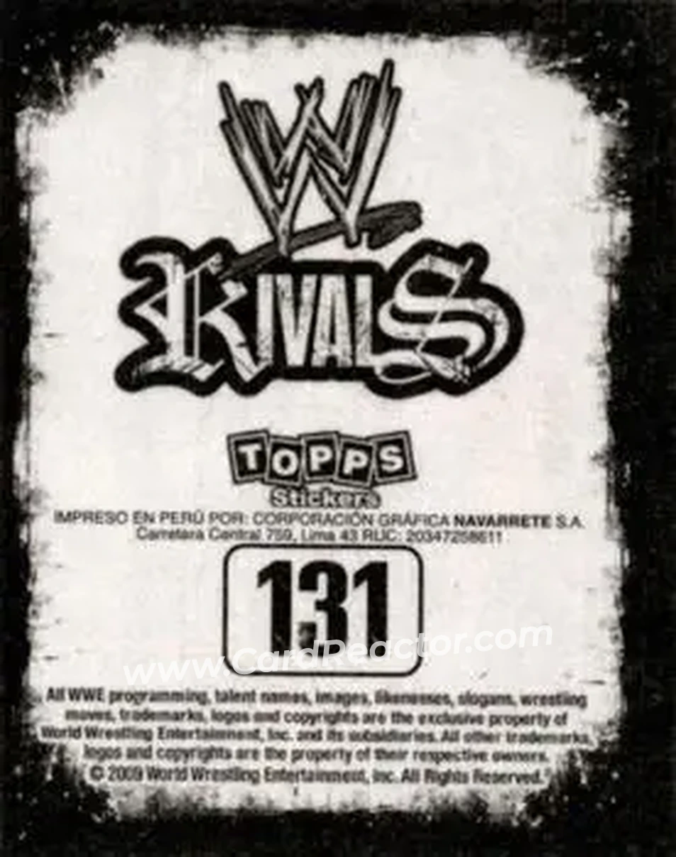 2009 Topps WWE Rivals Spanish #131 - Candice Michelle - Back