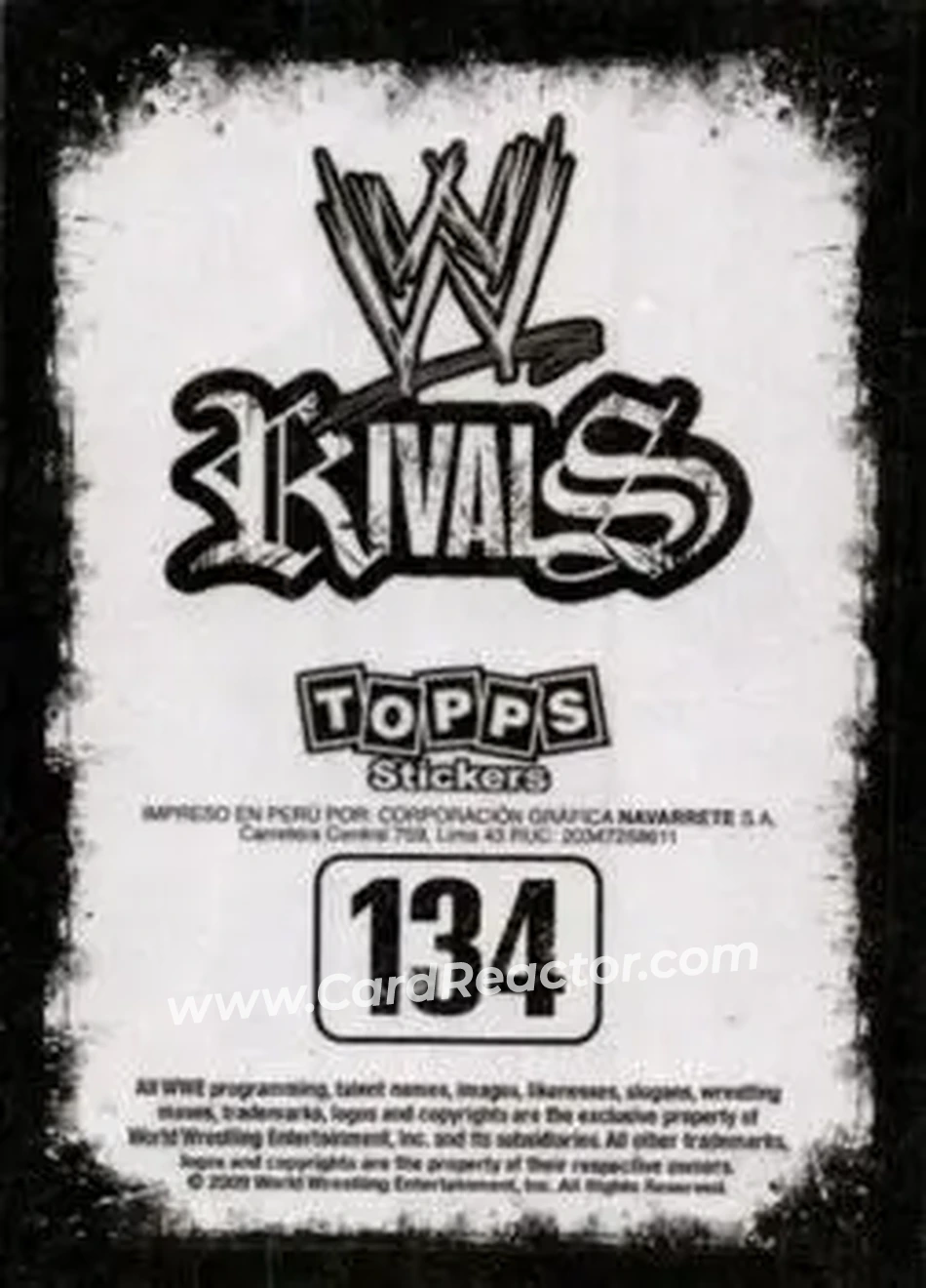 2009 Topps WWE Rivals Spanish #134 - Matt Hardy - Back