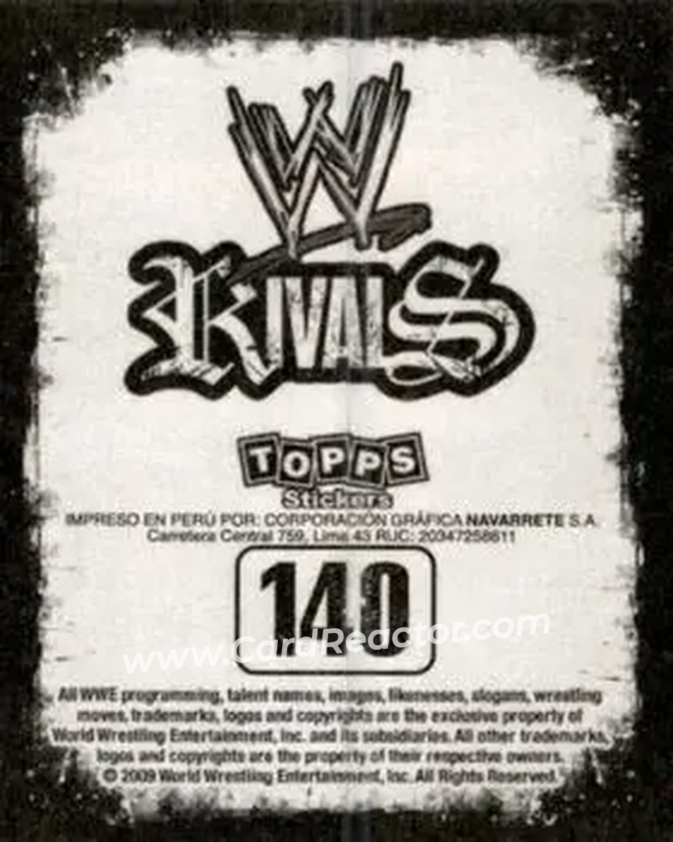 2009 Topps WWE Rivals Spanish #140 - Matt Hardy - Back