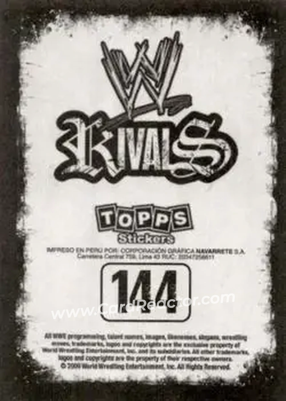 2009 Topps WWE Rivals Spanish #144 - MVP - Back