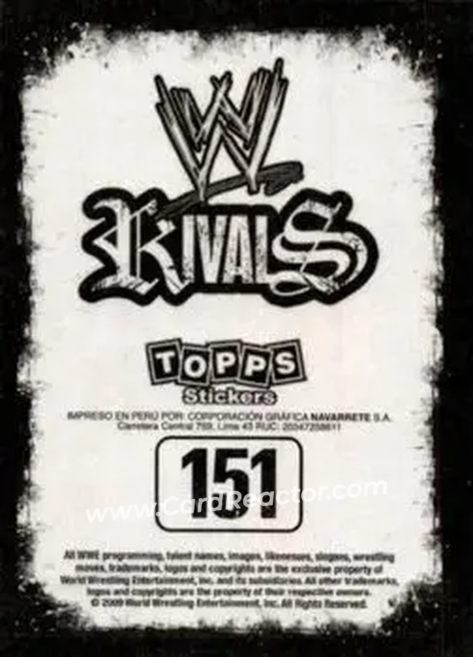 2009 Topps WWE Rivals Spanish #151 - Chris Jericho - Back 2009 Topps WWE Rivals Spanish #151 - Chris Jericho - Back
