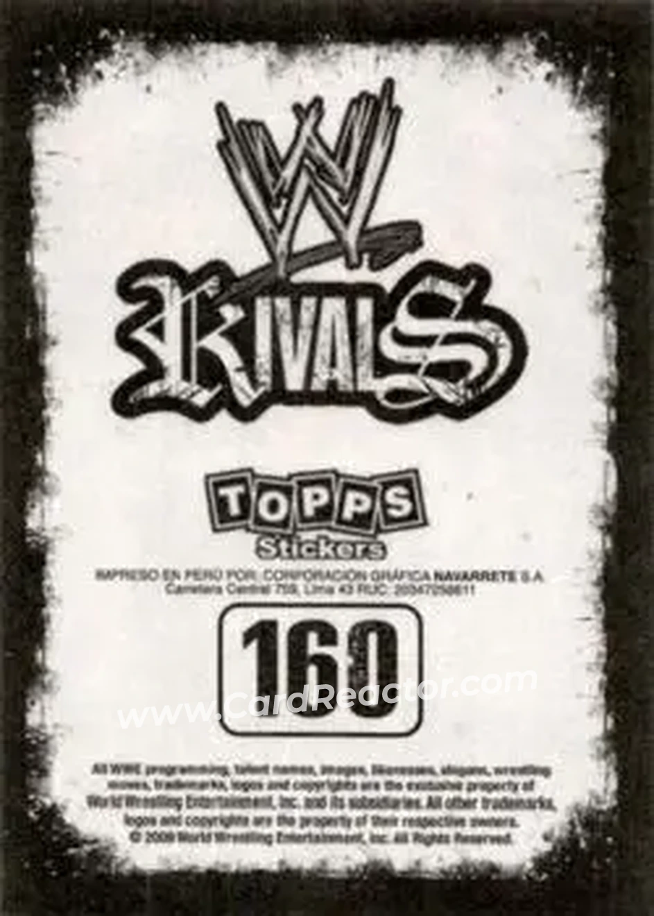 2009 Topps WWE Rivals Spanish #160 - Cryme Tyme - Back