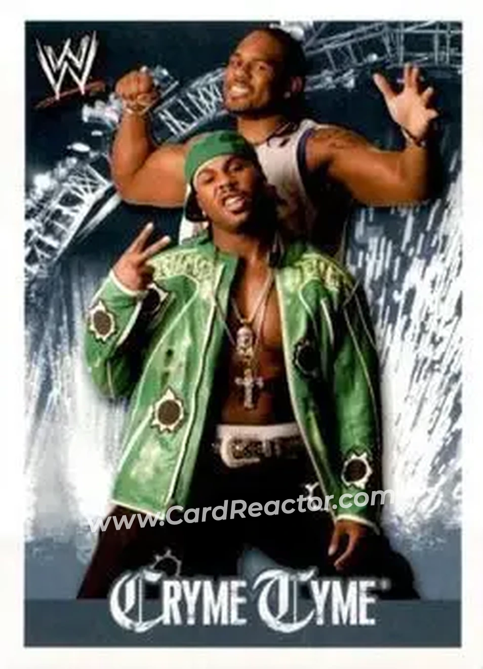 2009 Topps WWE Rivals Spanish #160 - Cryme Tyme - Front