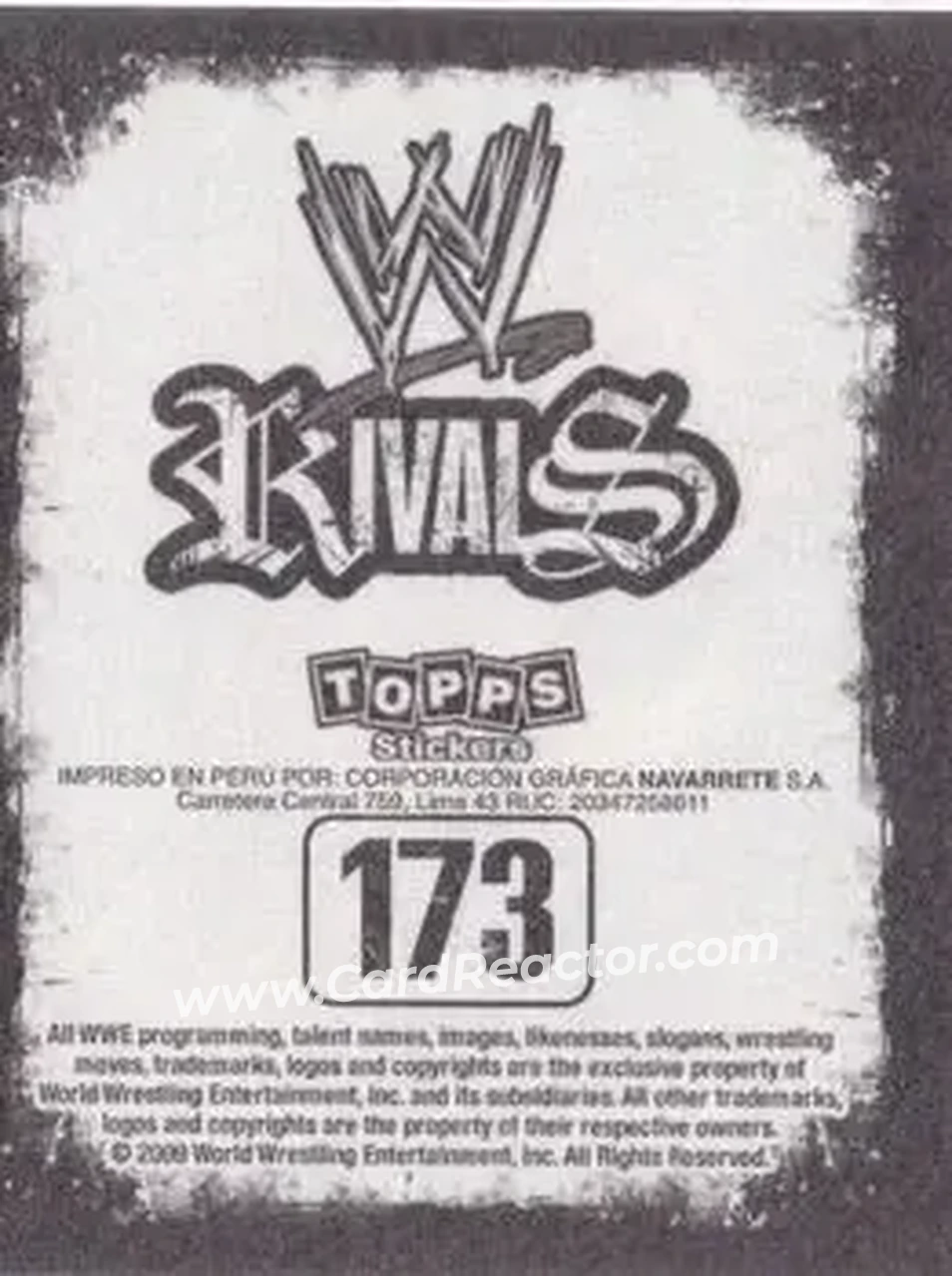 2009 Topps WWE Rivals Spanish #173 - Hunter Hearst Helmsley - Back 2009 Topps WWE Rivals Spanish #173 - Hunter Hearst Helmsley - Back