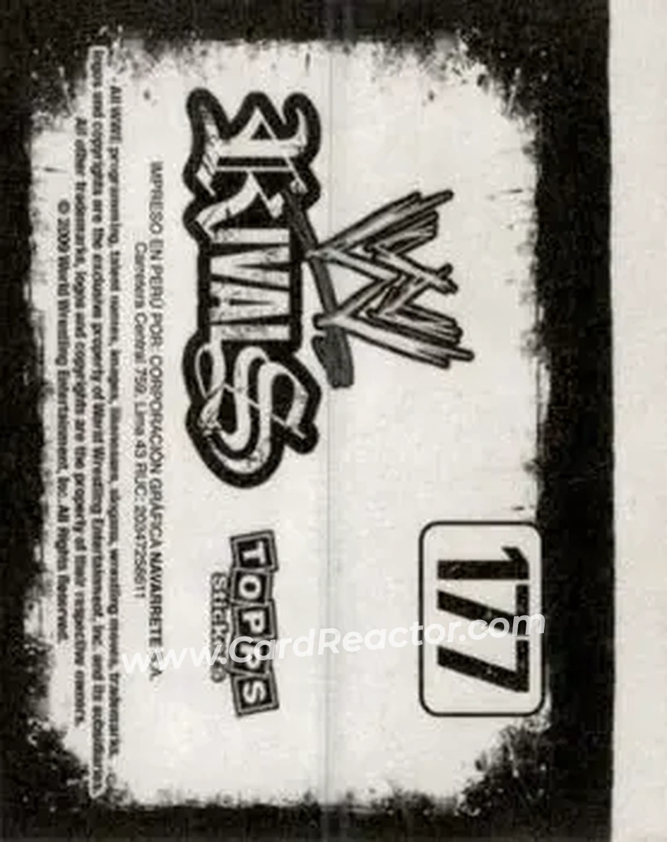 2009 Topps WWE Rivals Spanish #177 - Rey Mysterio - Back