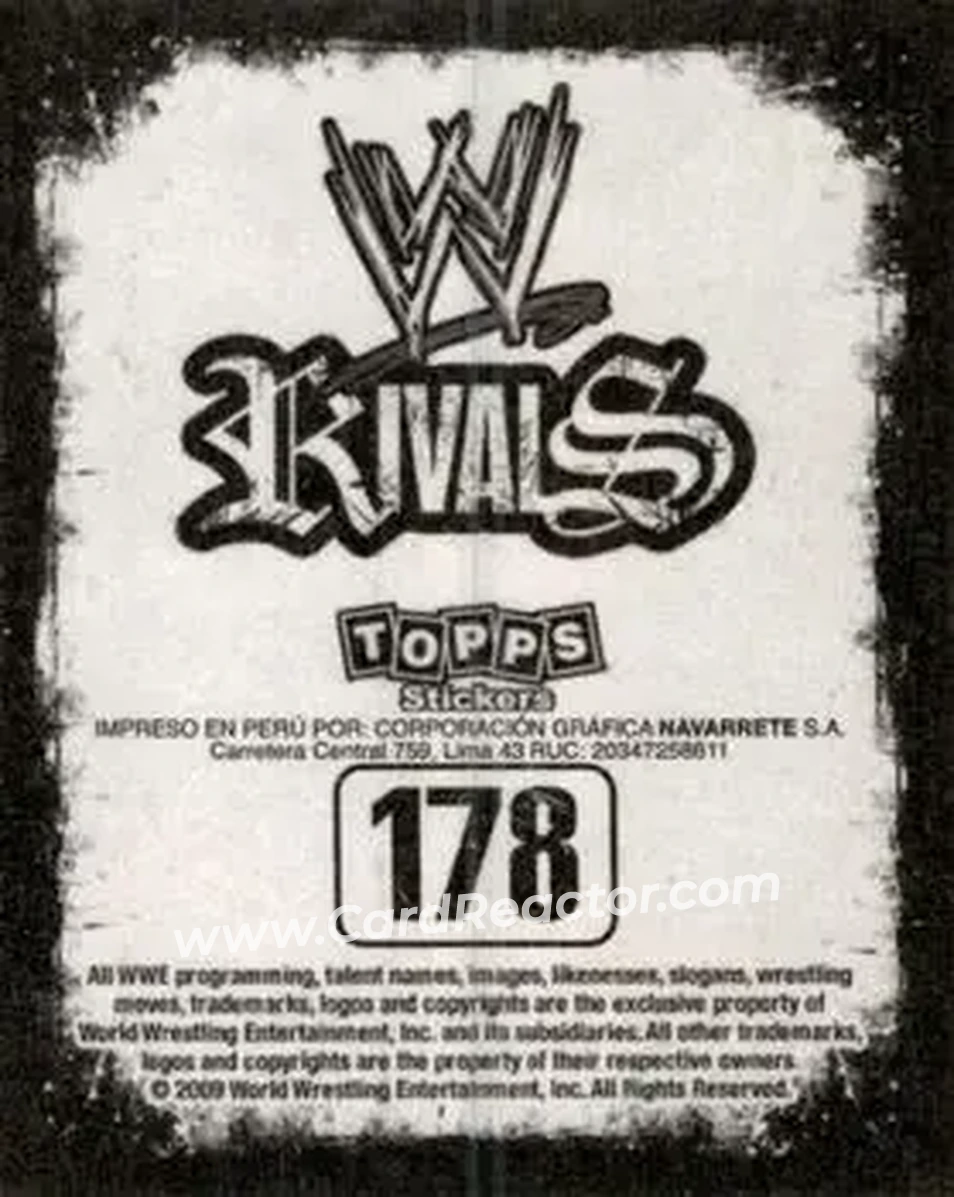 2009 Topps WWE Rivals Spanish #178 - Rey Mysterio - Back
