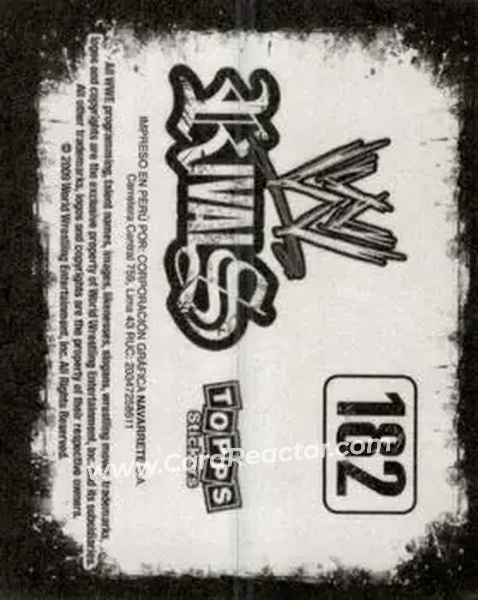 2009 Topps WWE Rivals Spanish #182 - Rey Mysterio - Back 2009 Topps WWE Rivals Spanish #182 - Rey Mysterio - Back