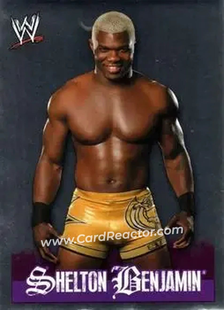 2009 Topps WWE Rivals Spanish #185 - Shelton Benjamin - Front 2009 Topps WWE Rivals Spanish #185 - Shelton Benjamin - Front