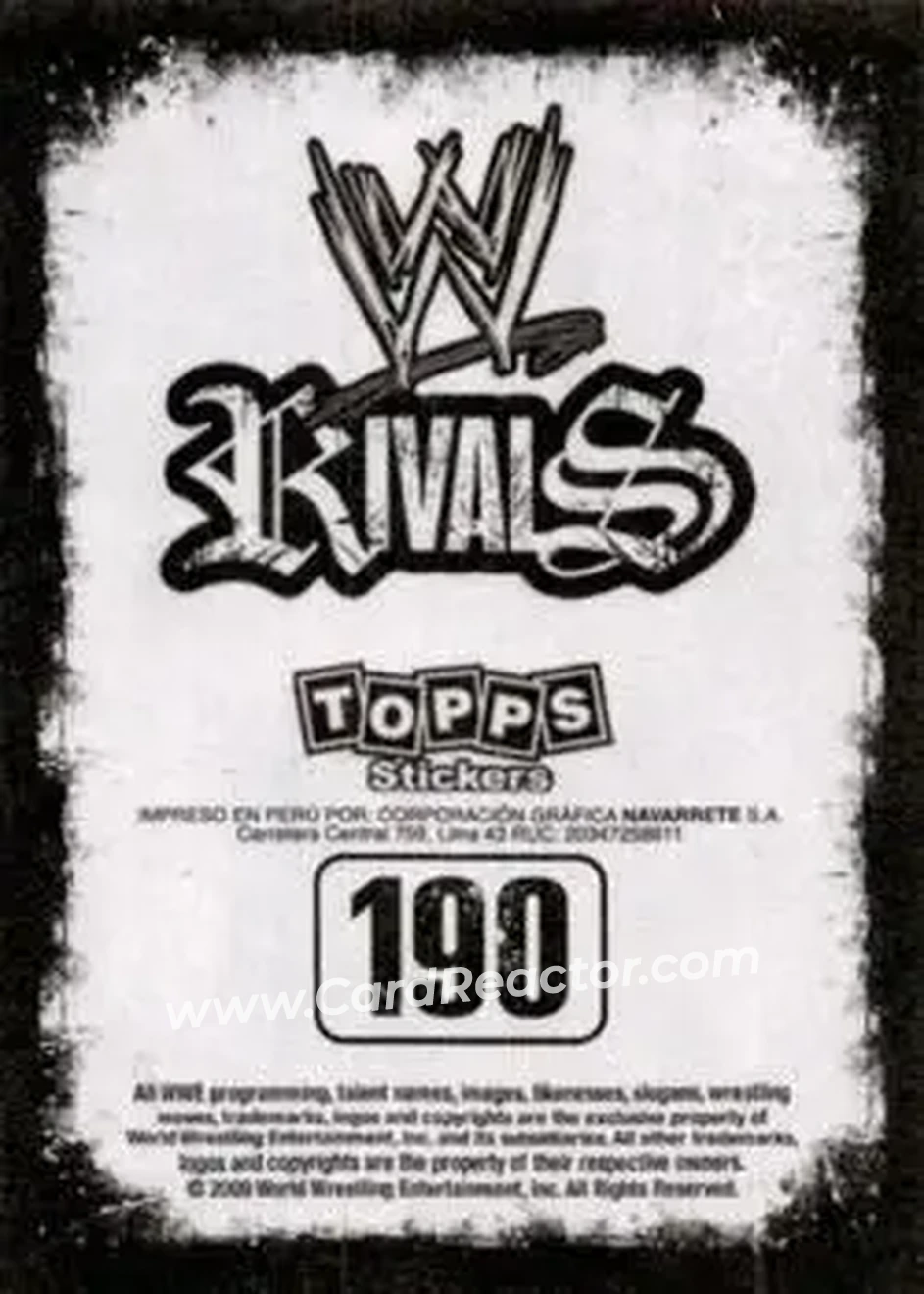 2009 Topps WWE Rivals Spanish #190 - Tommy Dreamer - Back 2009 Topps WWE Rivals Spanish #190 - Tommy Dreamer - Back