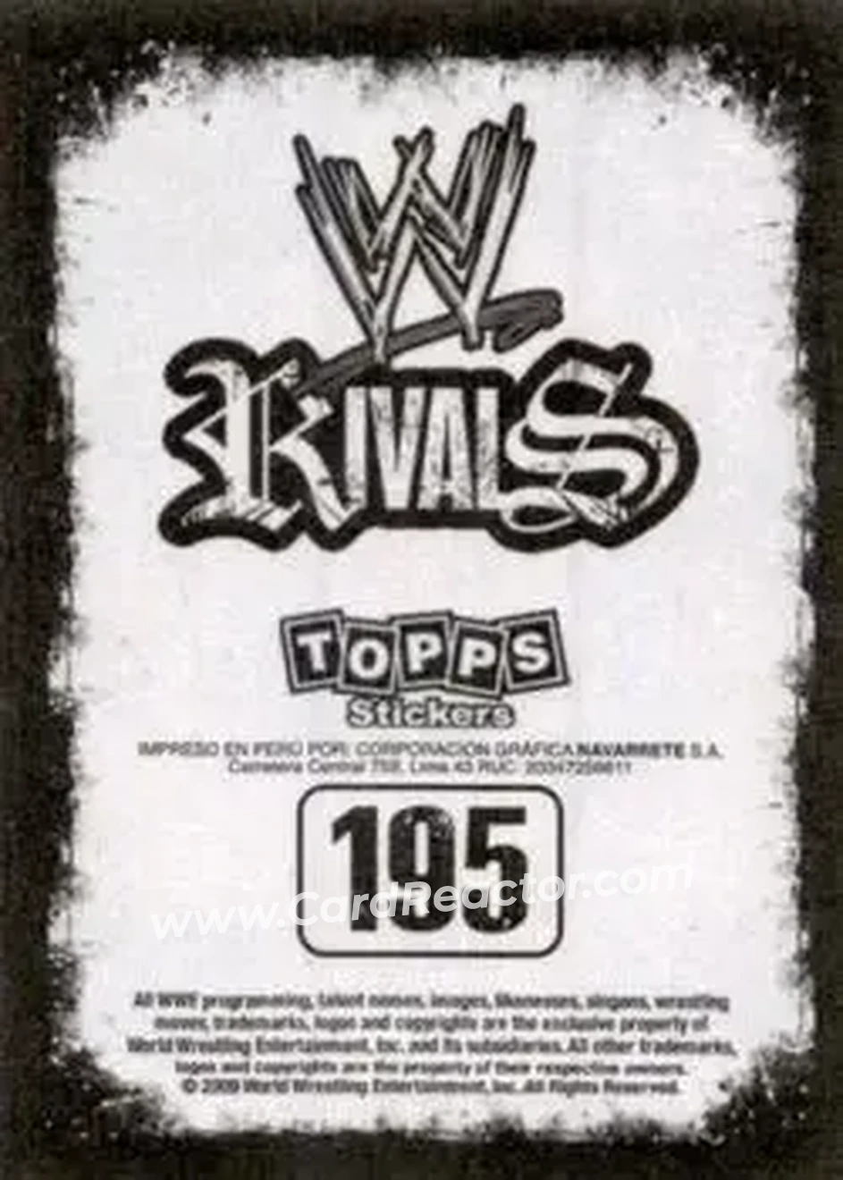 2009 Topps WWE Rivals Spanish #195 - Santino Marella - Back 2009 Topps WWE Rivals Spanish #195 - Santino Marella - Back