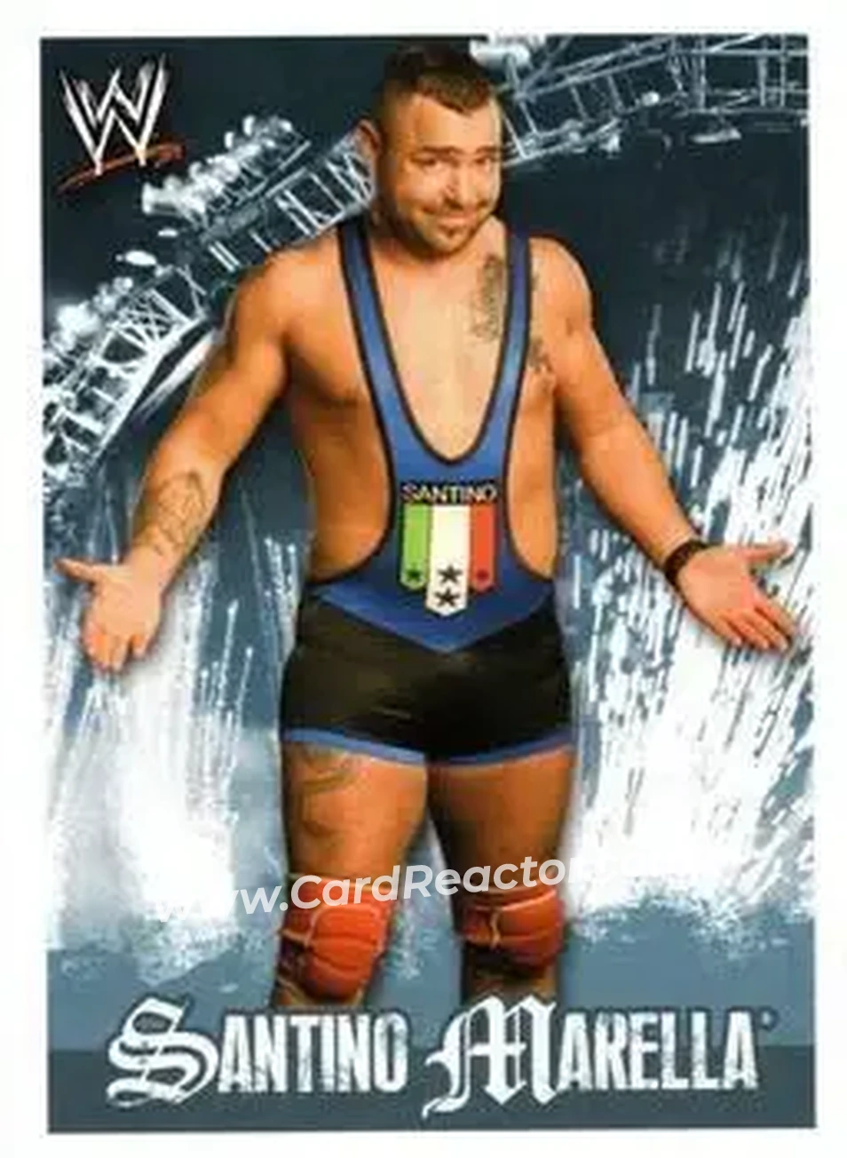 2009 Topps WWE Rivals Spanish #195 - Santino Marella - Front 2009 Topps WWE Rivals Spanish #195 - Santino Marella - Front