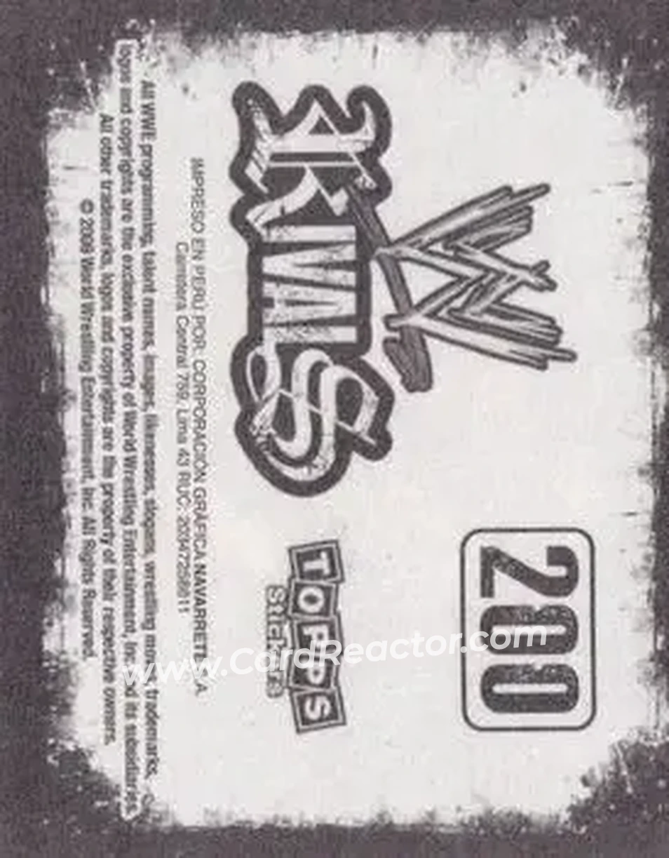 2009 Topps WWE Rivals Spanish #200 - Umaga - Back